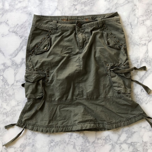 Dollhouse Dresses & Skirts - Dollhouse Army Green Skirt with Stud Details